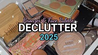 BRONZER + FACE PALETTES, YOU'RE NEXT DECLUTTER SERIES 2025 #declutter #makeup