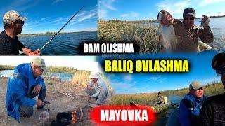 Mayovka baliq ovlashma Xo'jambardi ko'li