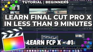 Final Cut Pro X Tutorial for Beginners in 9 Mins | SDMOVFX