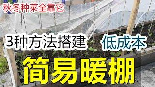 3种方法搭暖棚 | 低成本 | 大作用 3 ways to bulid your own greenhouse