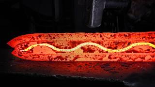 Forging the "Serpent in The Blade" Viking Sword