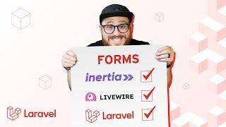 What Do Forms Look Like in Different Laravel Stacks (Blade, Livewire, and React/Inertia)?