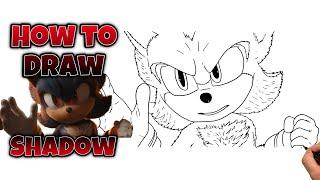 How To Draw Shadow | SONIC 3 #drawing #sonicthehedgehog3  #shadowthehedgehog