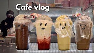 ️[cafe vlog] 배달 유령과 싸우다.. 이제 꿈 속에서도 배달 주문 소리 환청이 들려 | 카페브이로그 | 알바브이로그 | 음료제조영상 | 디저트카페브이로그