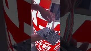 Creativity ignites traffic, LED can display#MileStrong #curvedscreen #advertisement #leddisplay