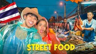 Eating Weird Street Food In Thailand   | 24 Hours Challenge | Yash and Hass - සිංහල Vlog