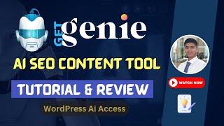 Get Genie Ai Tool Review | Directly Access Ai on WordPress Dashboard | Sabbir Hossain