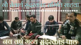 sunderkand live| सुंदरकांड पाठ live| गौ सेवार्थ सुंदरकांड समिति साहवा| #sunderkand #live #bhajan