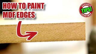 How to Paint MDF Edges - Explained in 2 minutes!