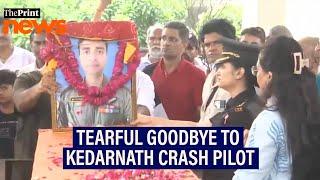 Lt Colonel’s wife bids emotional farewell to her husband Lt Colonel Rajveer Singh Chauhan (Retd)