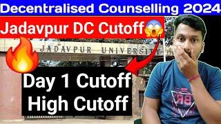 Jadavpur Decentralised Cutoff | Day 1 Closing Rank | High Cutoff | Branch Vs Rank 2024