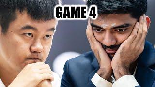 Ding vs Gukesh || GAME 4 || FIDE World Chess Championship Match 2024