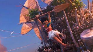 Moana - Moana Fight Scene - Moana & Maui vs Kakamora HD