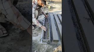 Making Rectangular RCC Poles For Fencing | Making Cement Concrete Poles #shorts