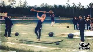 COLORIZED - Barbell & Kettlebell Lifting at the 1913 Olympics | SIMPLEXSTRONG