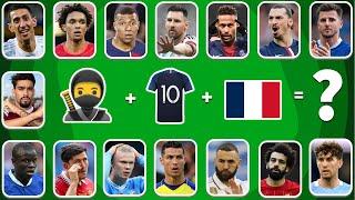 Guess the SONG EMOJI and JERSEY and Flag of FOOTBALL Player Neymar,Ronaldo, Messi Mbappe