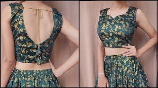 Princess cut blouse | cuffs adding | latkan making | all in one full tutorial | step by step