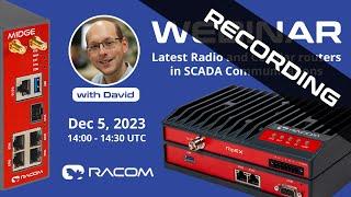 RipEX2 & M!DGE3 Webinar – Latest Radio and Cellular Routers in SCADA