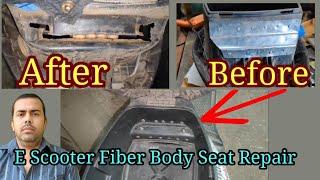 Electric Scooter Fiber Body Repair | Reinforcing with Metal Plate & Aluminum Rivet