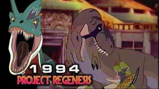 Adult Dilophosaurus vs Tyrannosaurus Rex  - 1994 Project Regenesis VHS