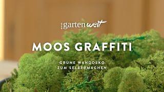 Moosgraffiti | DIY Projekt für den Garten