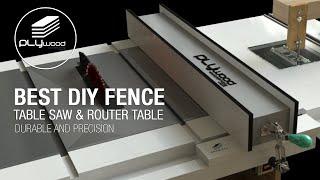 Homemade Table Saw Fence System - Easy Simple New Style fence table saw