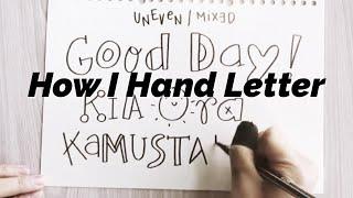 How To : Basic Hand Lettering (Learn my hand-lettering techniques) | Doodles by Sarah