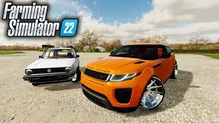 RANGE ROVER EVOQUE - VOLKSWAGEN GOLF GL - Farming Simulator 22 Mods #4 | Radex