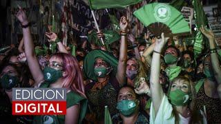 Argentinas celebran histórica votación que legalizó el aborto en las primeras semanas de gestación