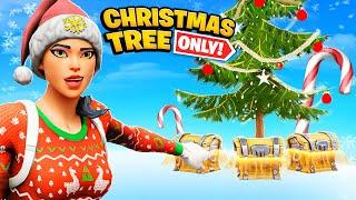 The CHRISTMAS TREE LOOT *ONLY* Challenge in Fortnite!