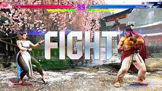 Street Fighter 6 Chun Li vs Ryu Gameplay No Commentary