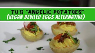 VEGAN DEVILED EGGS ALTERNATIVE RECIPE | ANGELIC POTATOES | VEGAN APPETIZER