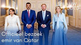 Emir van QATAR op officieel bezoek bij koningspaar | Blauw Bloed