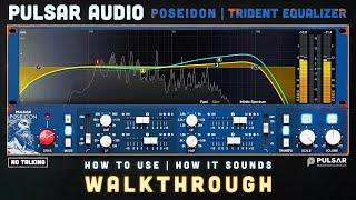 Pulsar Audio - Poseidon - New Trident equalizer plugin || Mixing Tutorial - Walkthrough (no talking)