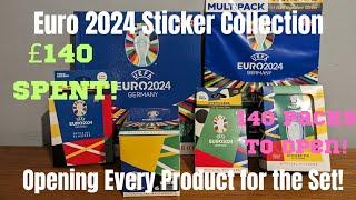 FULL BOX BREAK! EURO 2024 STICKERS OPENING EVERY PRODUCT FOR THE UEFA EURO 2024 STICKER COLLECTION!