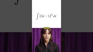 Jenna Ortega teaches U-substitution in under 90 seconds