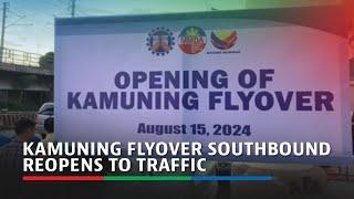 Kamuning flyover southbound reopens to traffic | ABS-CBN News