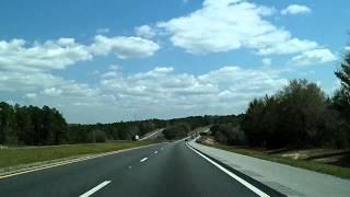 Florida Panhandle Timelapse on Interstate 10 at 2,100 MPH: Mobile to I-75