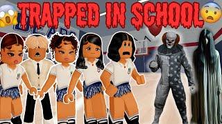 TRAPPED IN SCHOOL DURING A STORM!  HORROR STORY | BERRY AVENUE RP ROBLOX | *SCARY* *SAD*