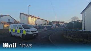 Drone footage of Leeds house as explosion sparks evacuation