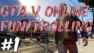 GTA V: ONLINE FUN/TROLLING #1 "GEEN AMMO!" - Stan en Patrick -- Knarftretsom