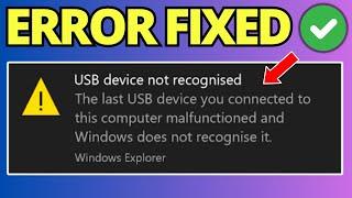 How To Fix USB Device Not Recognized in Windows 11 / 10