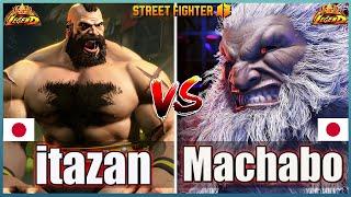 Street Fighter 6 itazan (#1ZANGIEF )  Vs  Machabo (AKUMA)Best Room MatchFightingGameWorldX