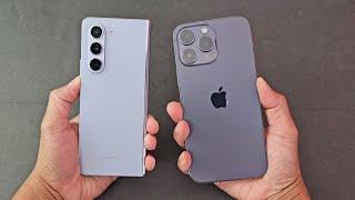 samsung galaxy z fold 5 vs iphone 14 pro max