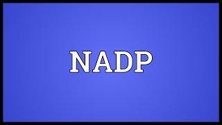 NADP Meaning