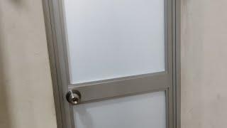 cómo hacer puerta con perfiles de aluminio y vidrio