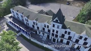 Drone Footage of Fox Lake's Mineola Hotel - Haunted