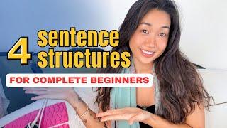 4 basic Chinese sentence structures - Must learn for complete beginners!!