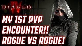 Diablo 4 - MY FIRST PVP ENCOUNTER!! ROGUE VS ROGUE!