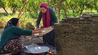 Iran nomadic life: Daily routine village life of iran and making traditional snackes